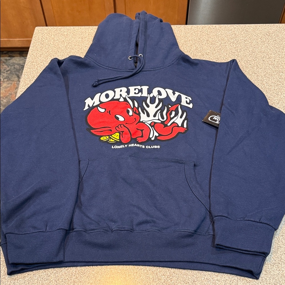 Lonely Hearts Club - More Love Hoodie, Blue, NWT!